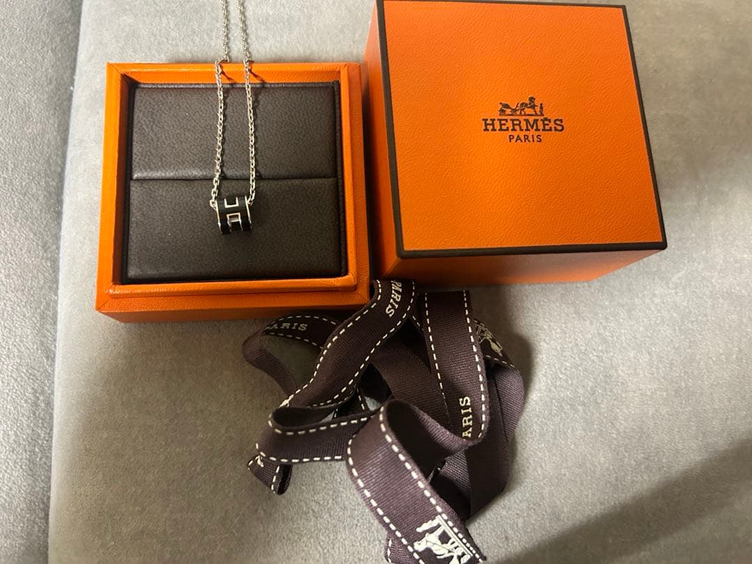 【美品】エルメス★ミニポップH ネックレス