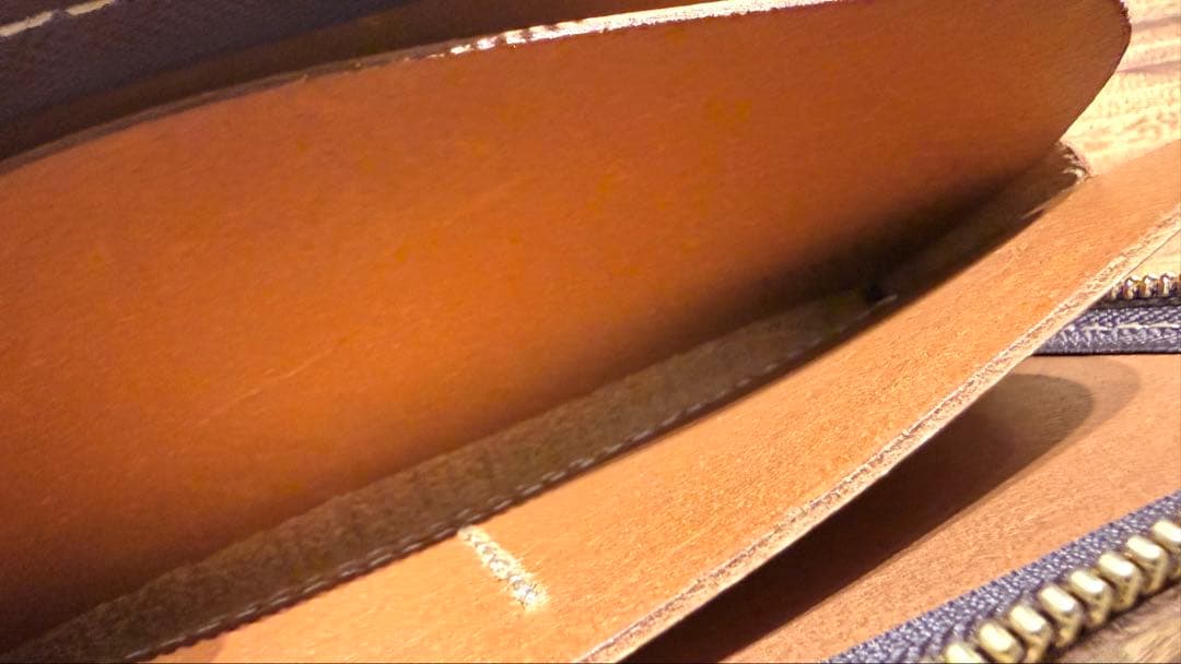 herz ヘルツ L字ファスナー長財布 WL-3 キャメル 美品 使用ごく僅か