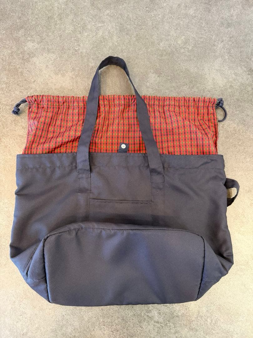 【現行品・美品】ファミリア マザーズバッグ 赤チェック