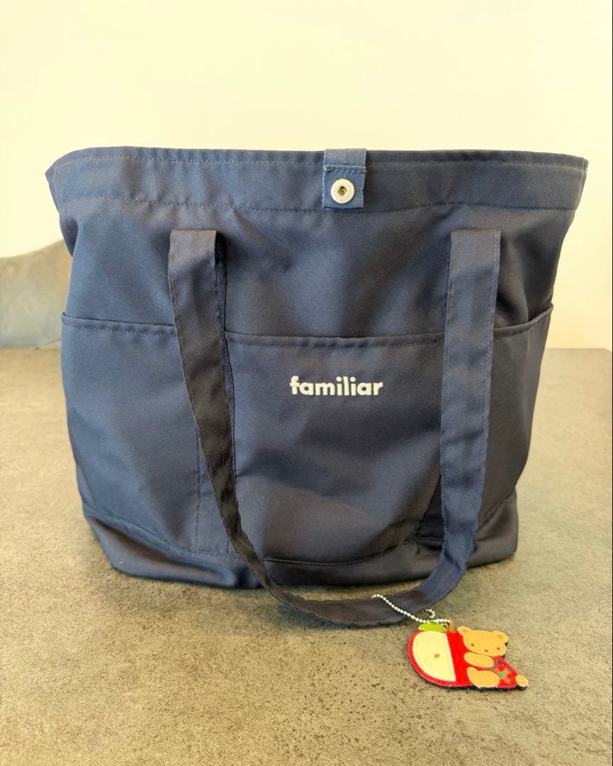 【現行品・美品】ファミリア マザーズバッグ 赤チェック