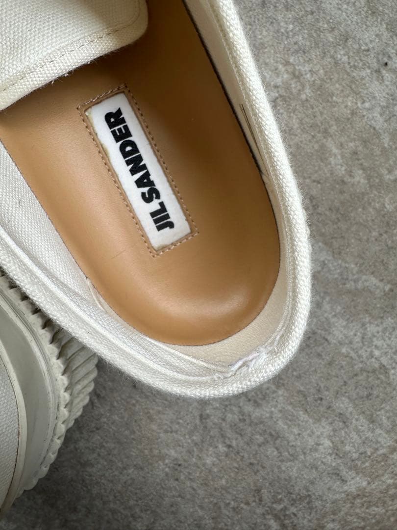 【最終値下げ】JIL SANDER ジルサンダー ホワイト 厚底スニーカー 39