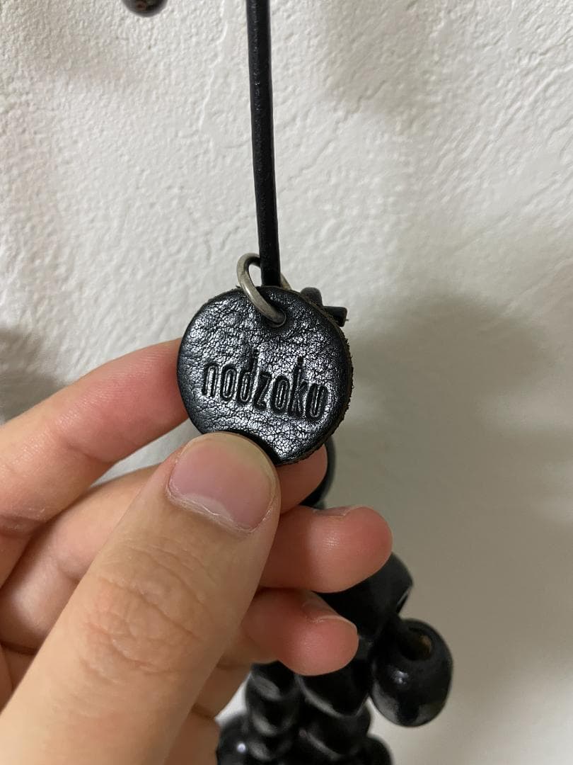 【nodzoku】 ノゾク ネックレス ウッドビーズ ブラック