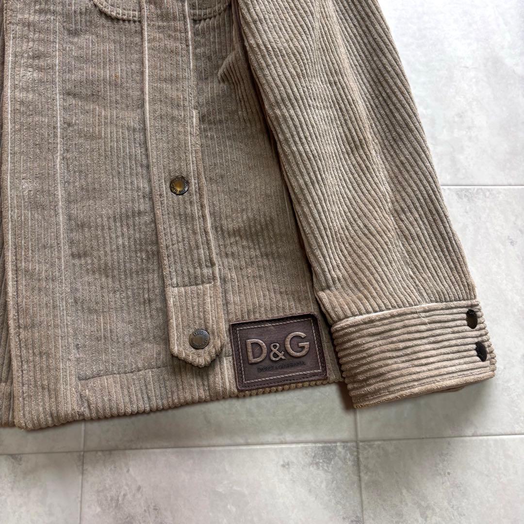 【archive】ドルチェ&ガッバーナ ムートン襟 コーデュロイブルゾン 46