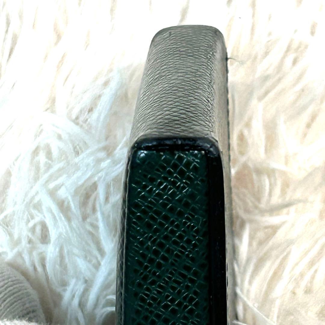 ルイヴィトン　エピ　ポルトモネ・キュベット　グリーン　ケース　美品