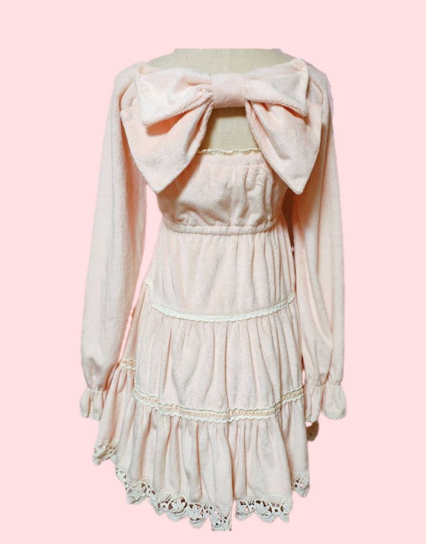 ♡　希少 リズリサ リボンワンピー 姫ギャル 00s ゴスロリ ロリータ