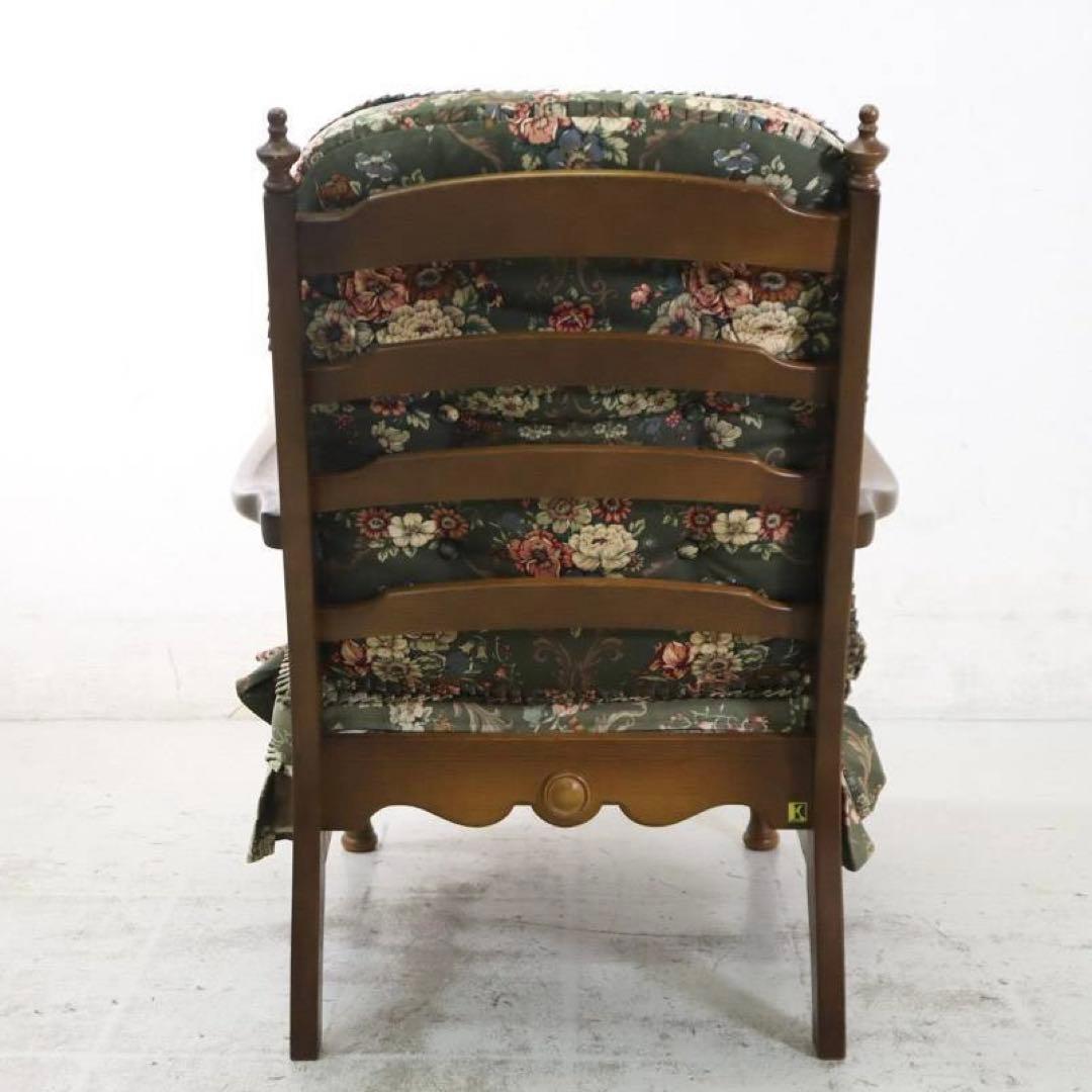 飛騨産業　ヒダサンギョウ　キツツキ 穂高 リビングチェア 両肘付き　グリーン