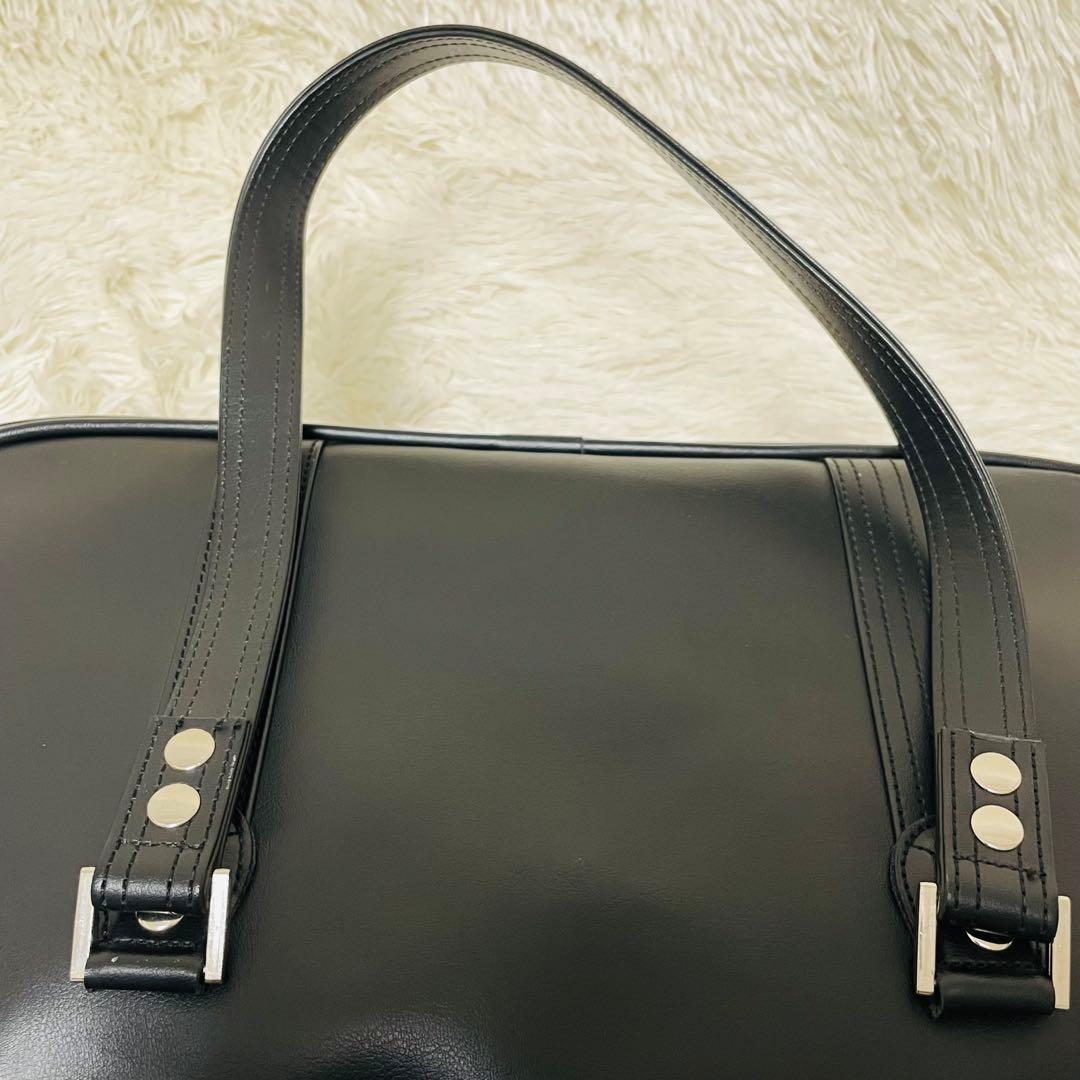 ★美品★ EASTBOY スクールバッグ ブラック 自由の女神刺繍　ピンク