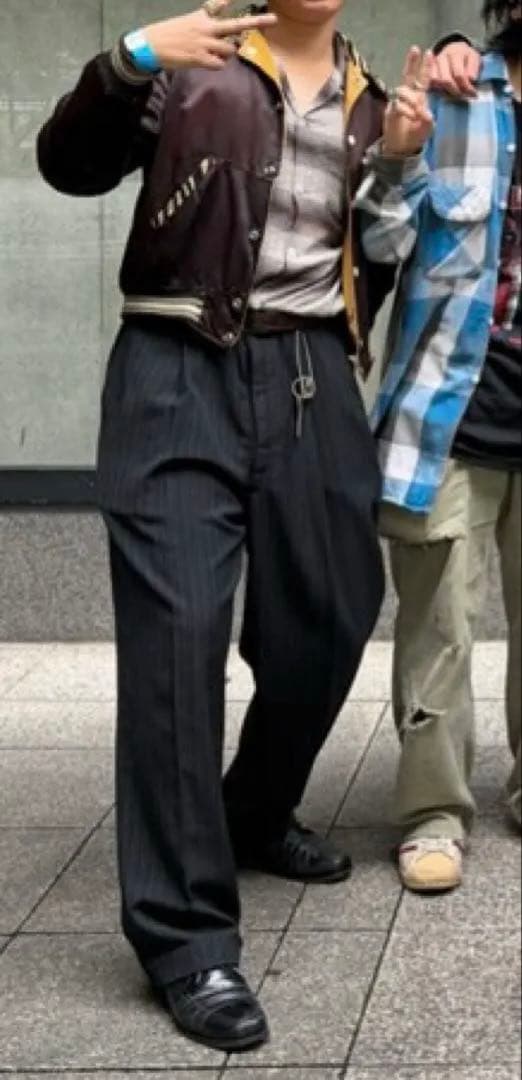 【50s】ゼブラ ジャケット サテン コーデュロイ リバーシブル