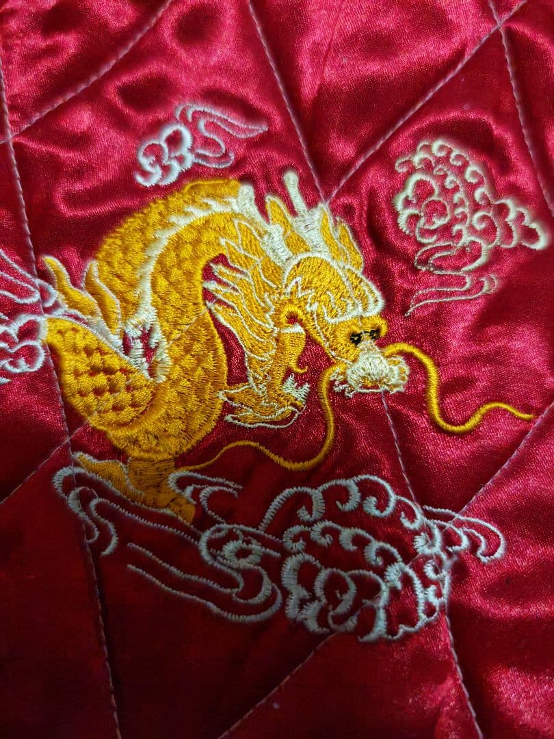 DRAGON 日本限定トウヨウ虎龍 スカジャン unisex レーヨン ２面用