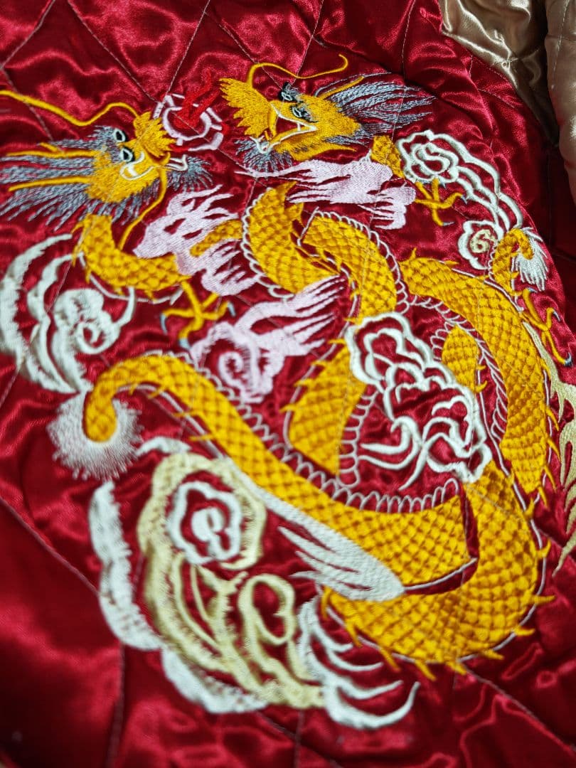 DRAGON 日本限定トウヨウ虎龍 スカジャン unisex レーヨン ２面用