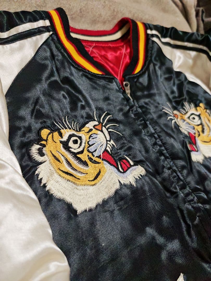 DRAGON 日本限定トウヨウ虎龍 スカジャン unisex レーヨン ２面用