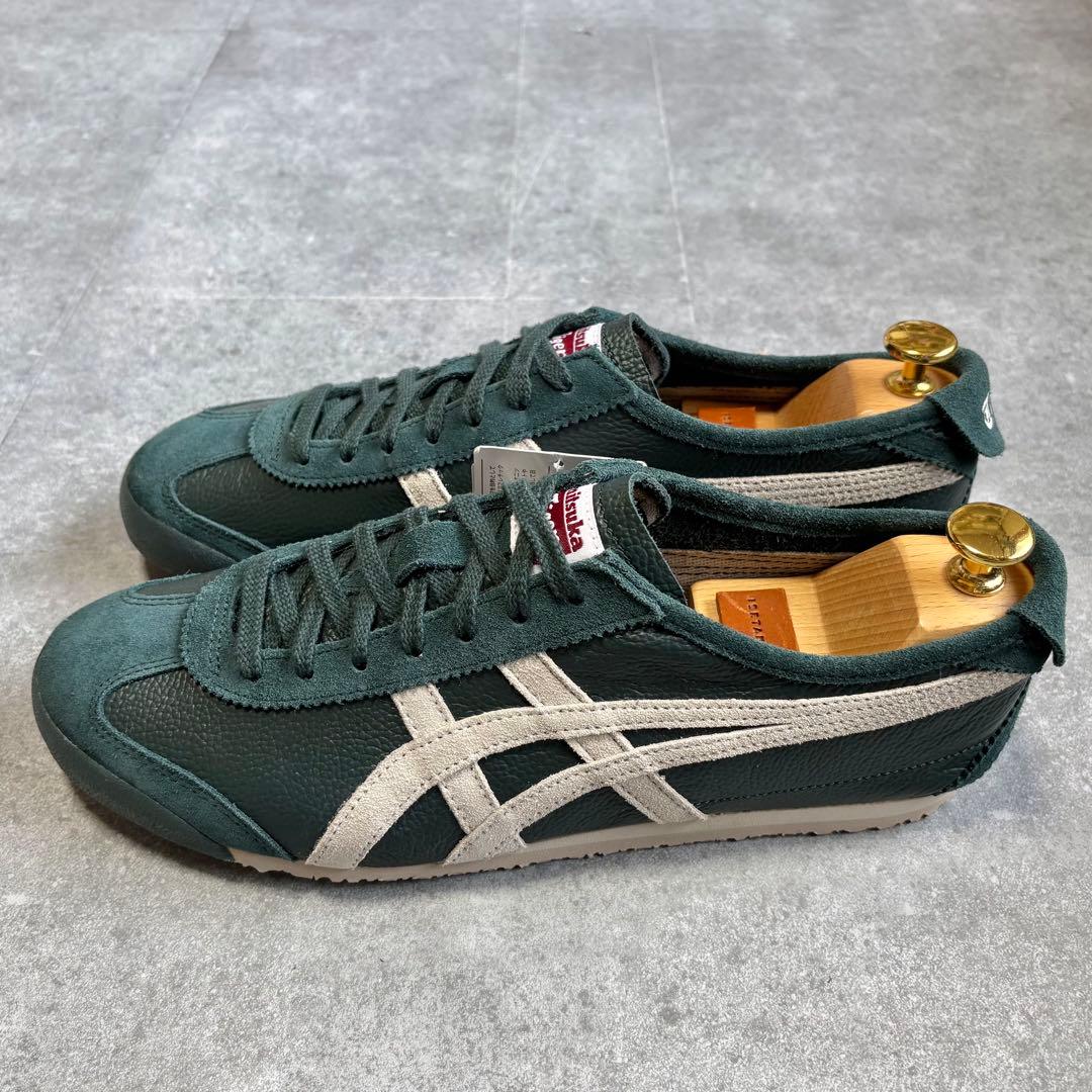 【新品未使用品】オニツカタイガー メキシコ66 スニーカー シボ革 28cm