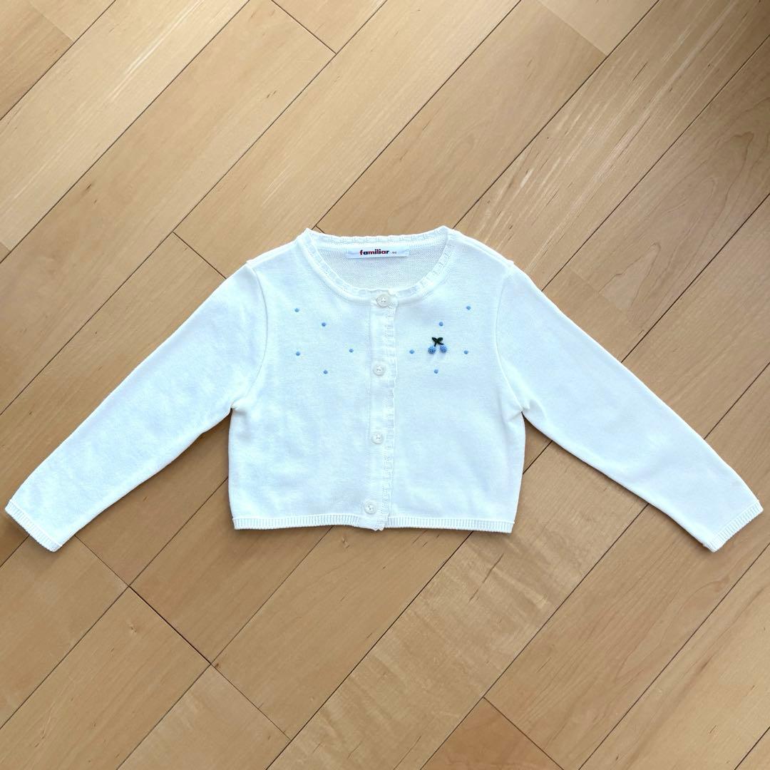 familiar ワンピース・カーディガンセット　90