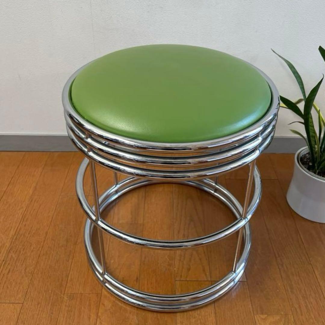 ヴィンテージ　スツール　① ミッドセンチュリー　アールデコ　スペースエイジ