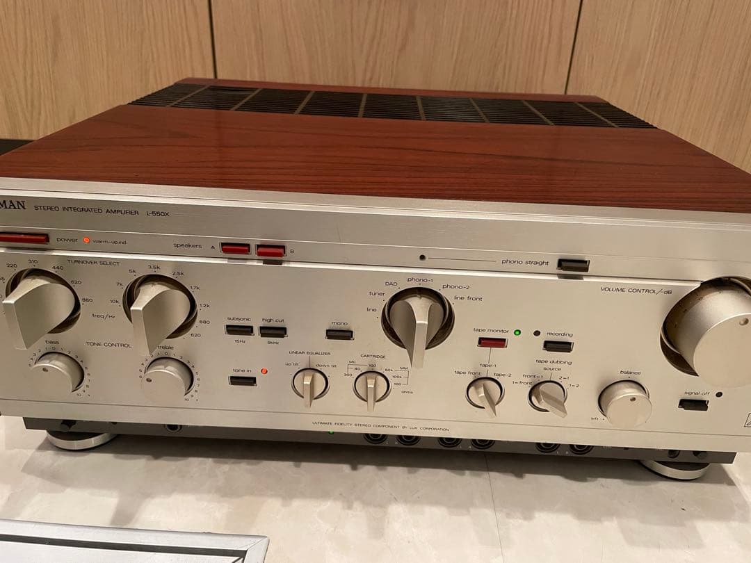 LUXMAN L-550X A級ステレオプリメインアンプ