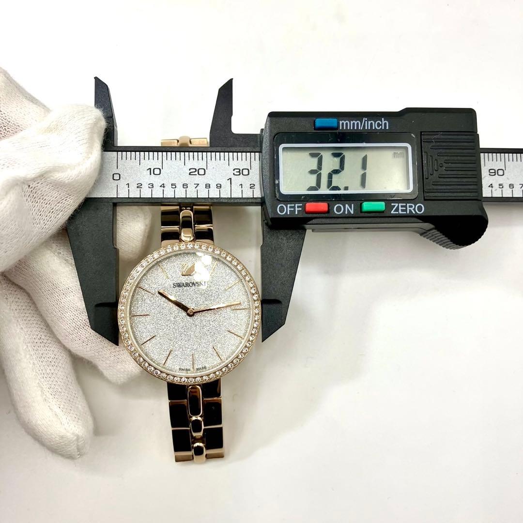 美品 稼働 新品電池 Swarovski コスモポリタン 腕時計 ピンクゴールド