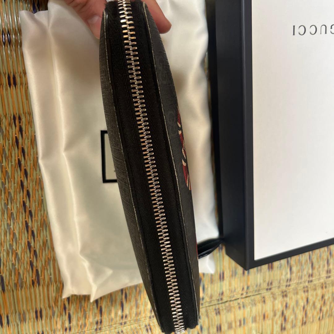 gucci ヘビ 財布 gg柄 キングスネーク グッチ