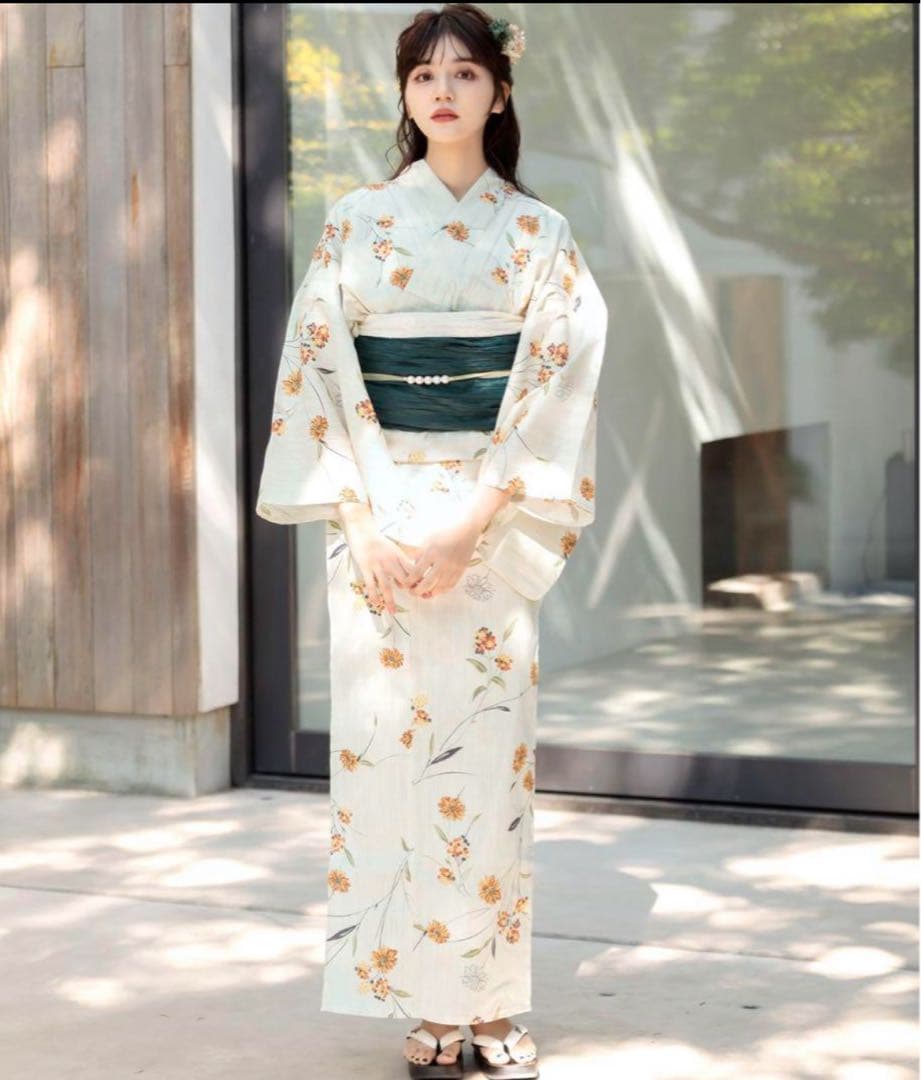 Dita 浴衣 1人着られる（浴衣・兵児帯・下 駄）