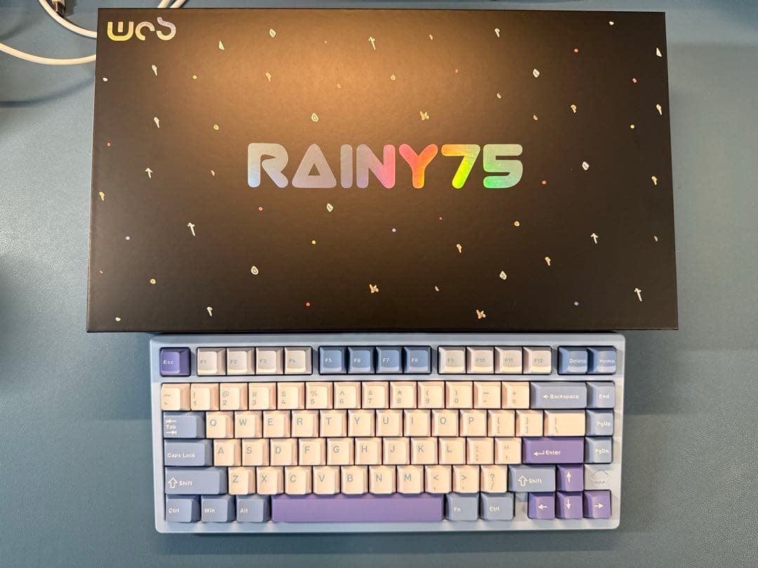 キーボード Rainy75 pro Blue