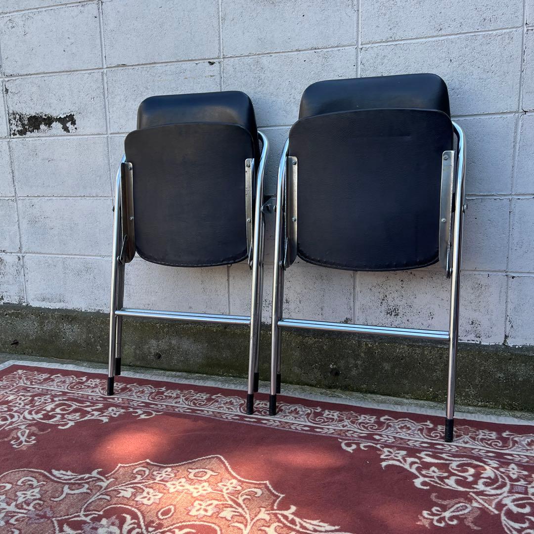 古家具 2点セット◾️チトセ 折り畳み椅子/ フォールディングチェア