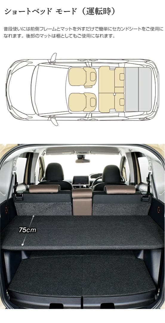 【再値下げ〜美品手渡し優先】MGR製 ベッドキット シエンタ 170系5人乗り