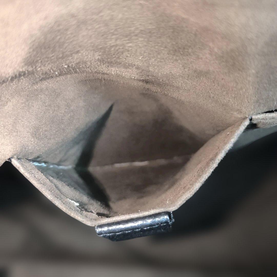 ✨美品✨ ハッシュタグ トートバッグ レザー シボ革 A4 肩掛け 黒