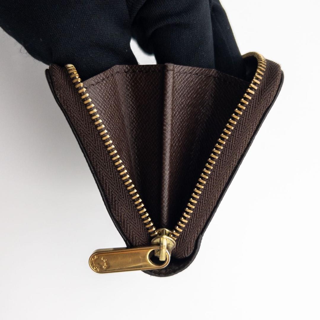 【SALE】ルイヴィトン　ジッピーパース　ダミエエベヌ　小銭入れ　茶