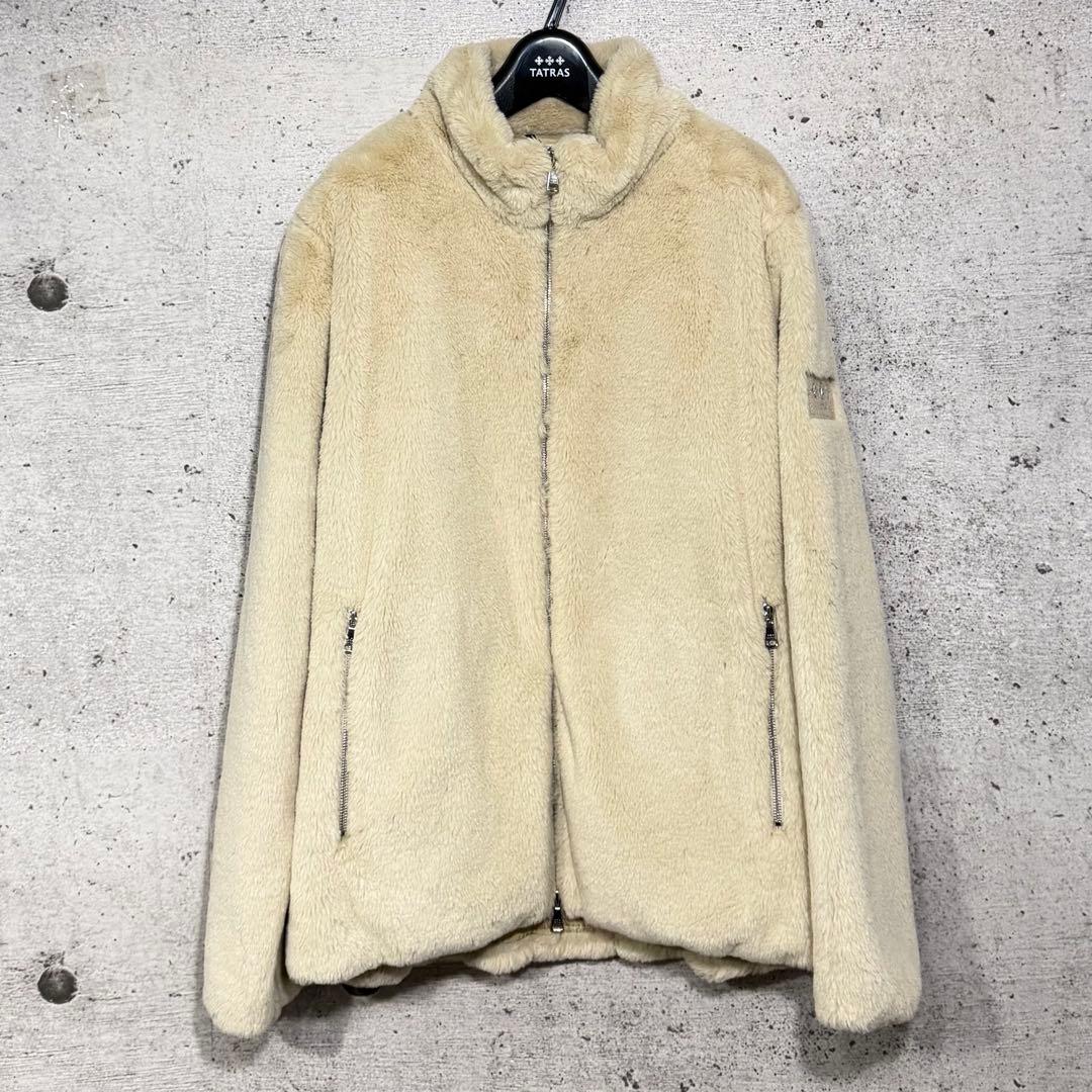 新品TATRAS エコファーブルゾン　ジャケット　大きめサイズ　ベージュ　メンズ