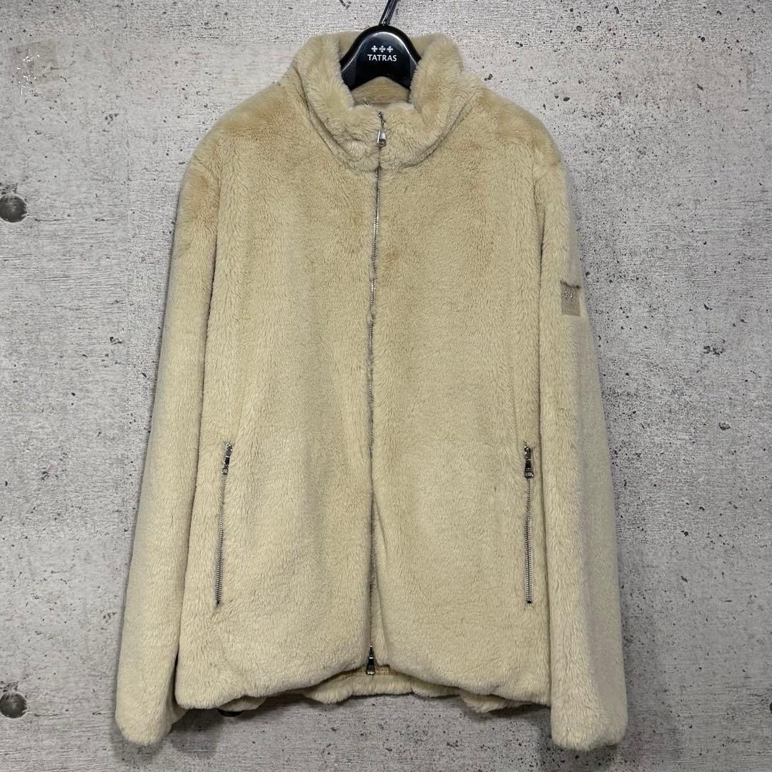 新品TATRAS エコファーブルゾン　ジャケット　大きめサイズ　ベージュ　メンズ