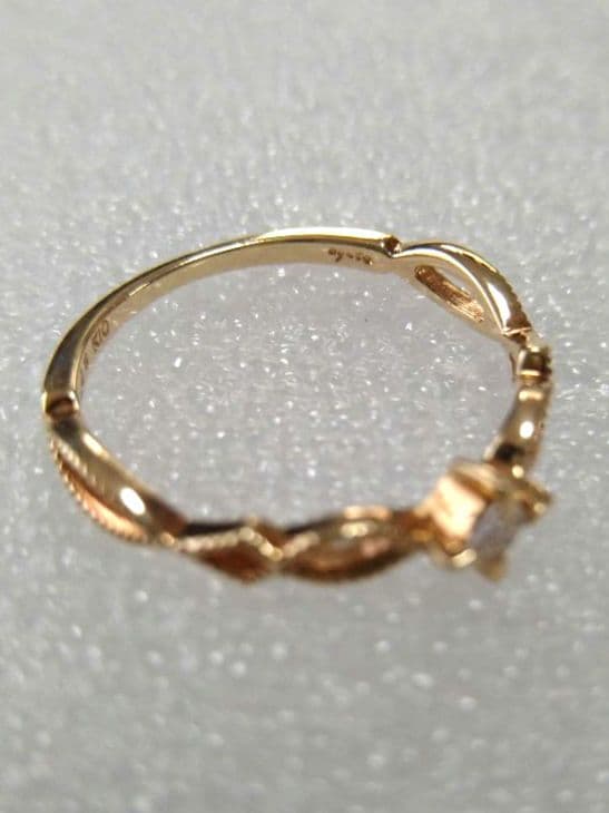 agete アガット K10 ダイヤモンド（0.06）・リング（10号）