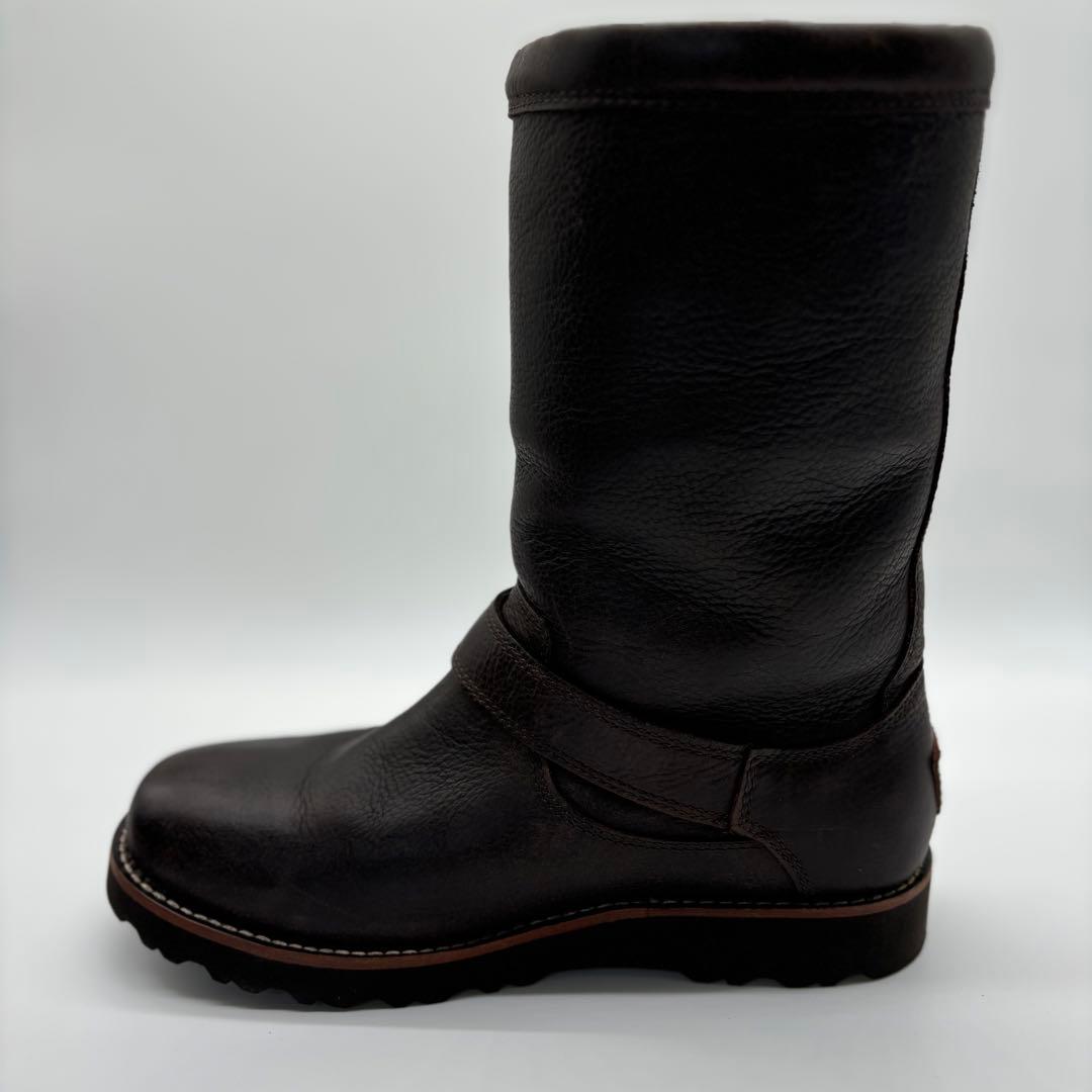 美品✨UGG アグ ムートン エンジニアブーツ ダークブラウン 25cm