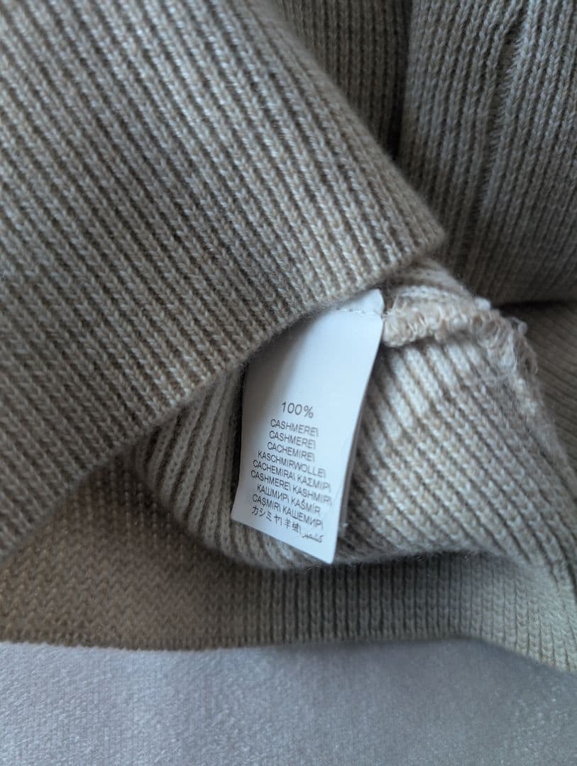 ブルネロクチネリ　イングリッシュリブカシミヤニット　XXS