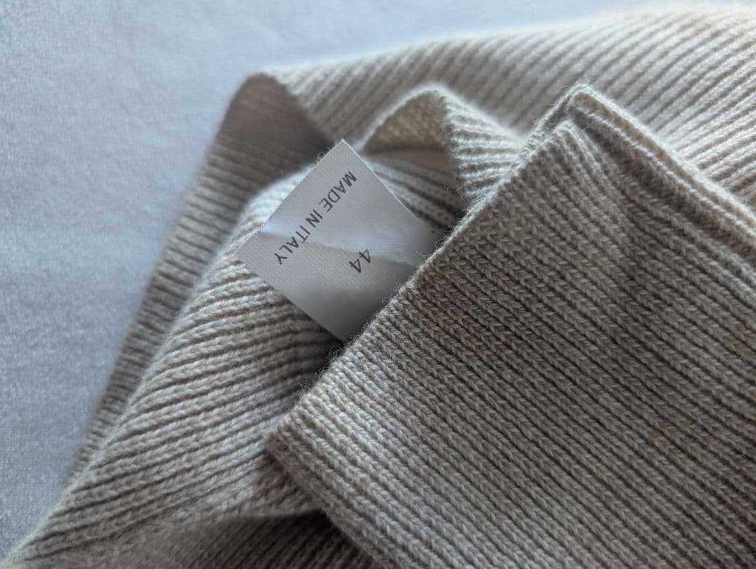 ブルネロクチネリ　イングリッシュリブカシミヤニット　XXS