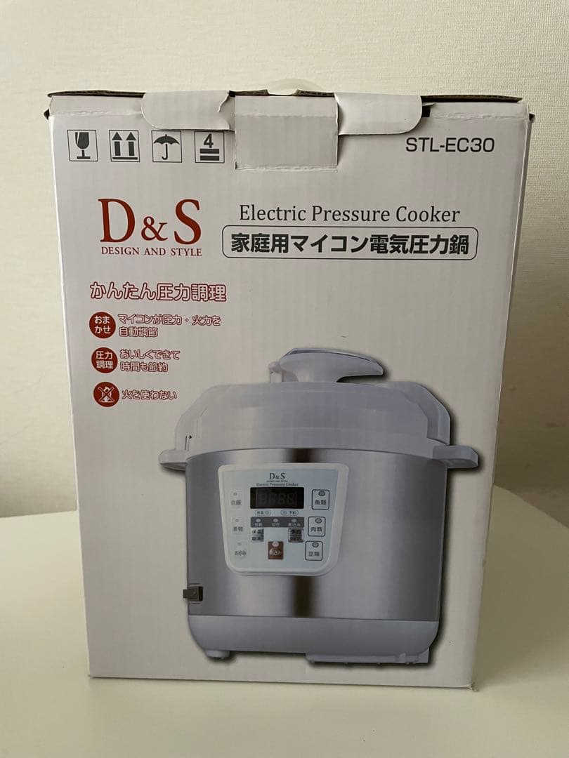 D&S 電気圧力鍋 2.5L STL-EC30R 新品、未使用