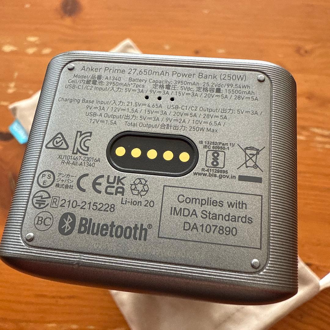 Anker Prime Power Bank 27650mAh,250W新品同様