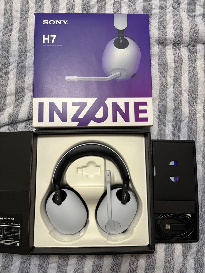 SONY INZONE H7 ゲーミングヘッドセット ホワイト