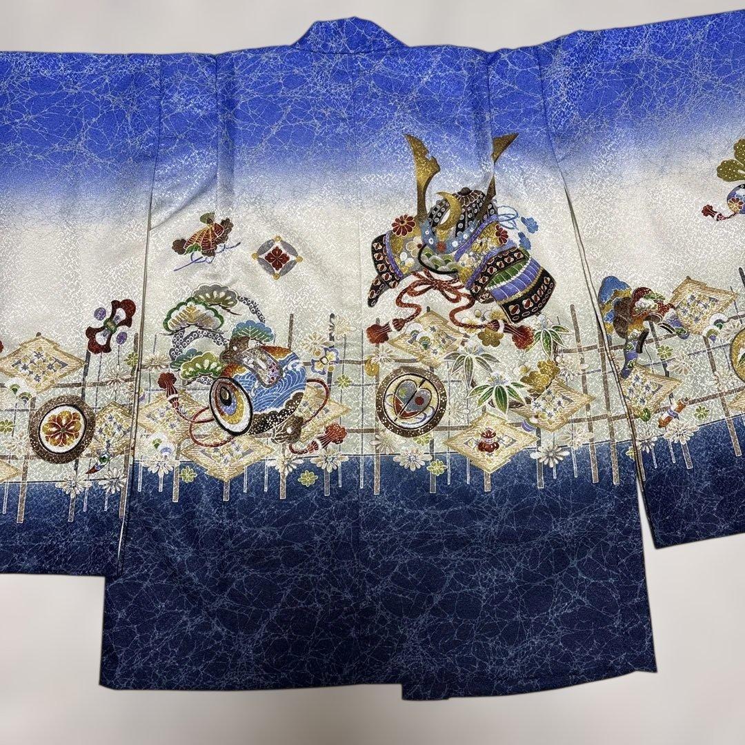 a☆です　羽織袴フルセット　男の子用　　七五三　5歳　簡単　着物