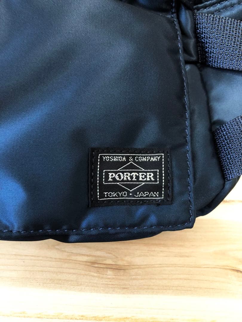 廃版 未使用 PORTERポーター タンカー ウエストバッグ アイアンブルー