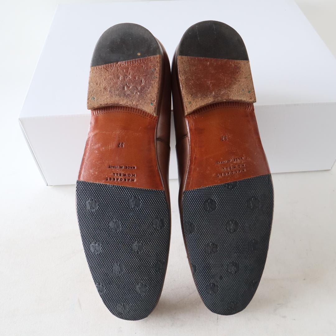 極美品マーガレットハウエル　レースアップシューズ　ブラウン　36 23cm