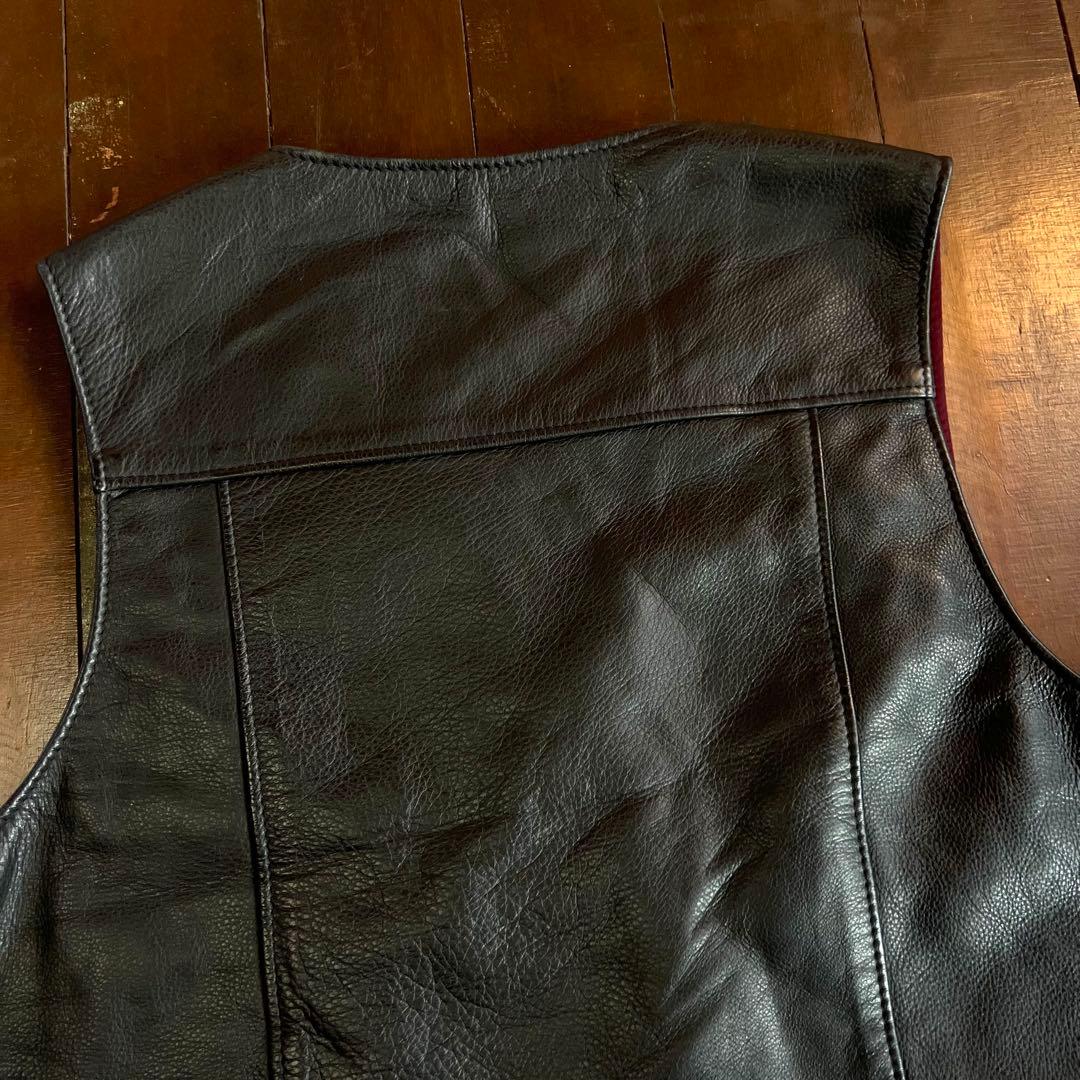 USA製！！【Schott N.Y.C. ショット】レザーベスト 本革ブラック