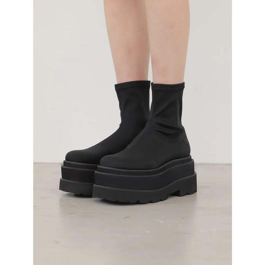 darich ウルトラストレッチフラットショートブーツ