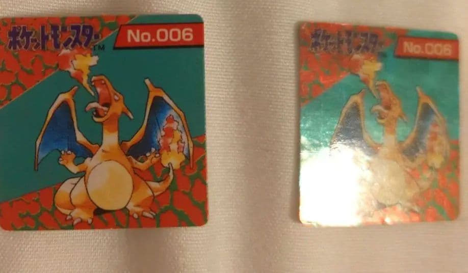 【希少品】ポケモン／ミニカード　リザードン　キラ＆ノーマル