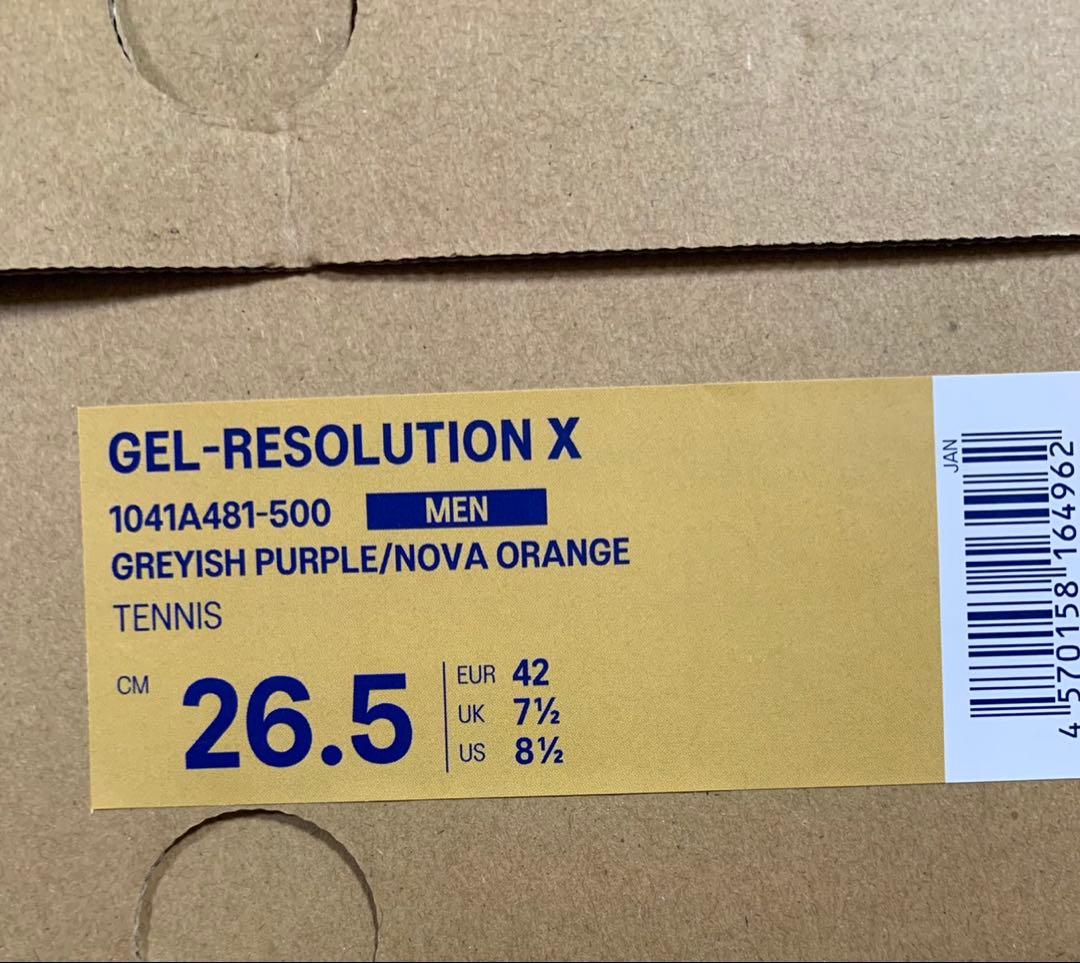 新品　アシックス　ゲルレゾリューション　X 26.5
