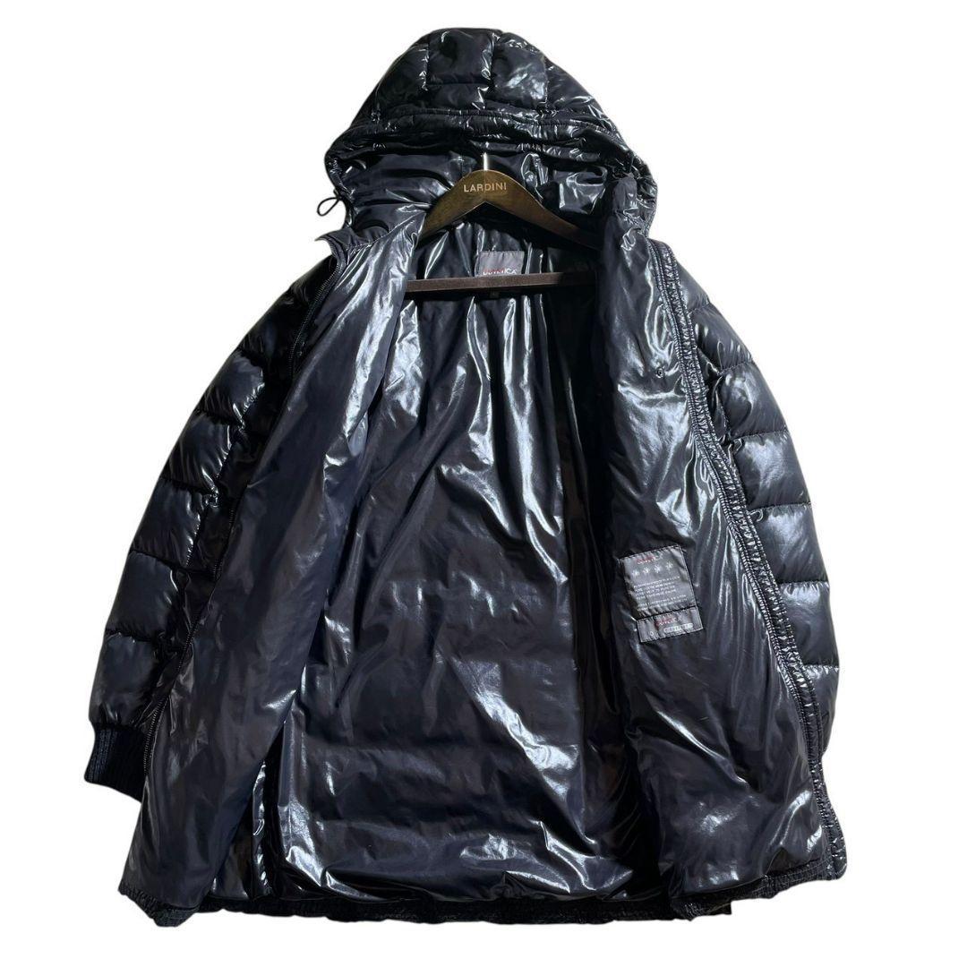 肉厚◎美品✨デュベティカ シャイニング ダウンジャケット コート 袖ニット 黒