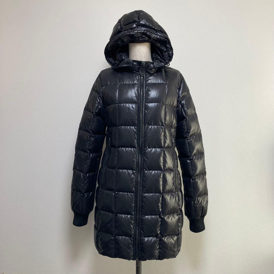 肉厚◎美品✨デュベティカ シャイニング ダウンジャケット コート 袖ニット 黒