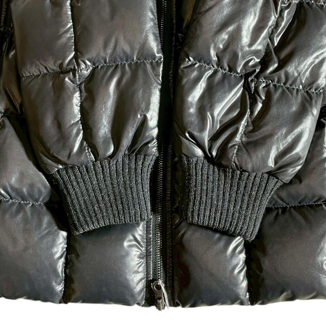 肉厚◎美品✨デュベティカ シャイニング ダウンジャケット コート 袖ニット 黒