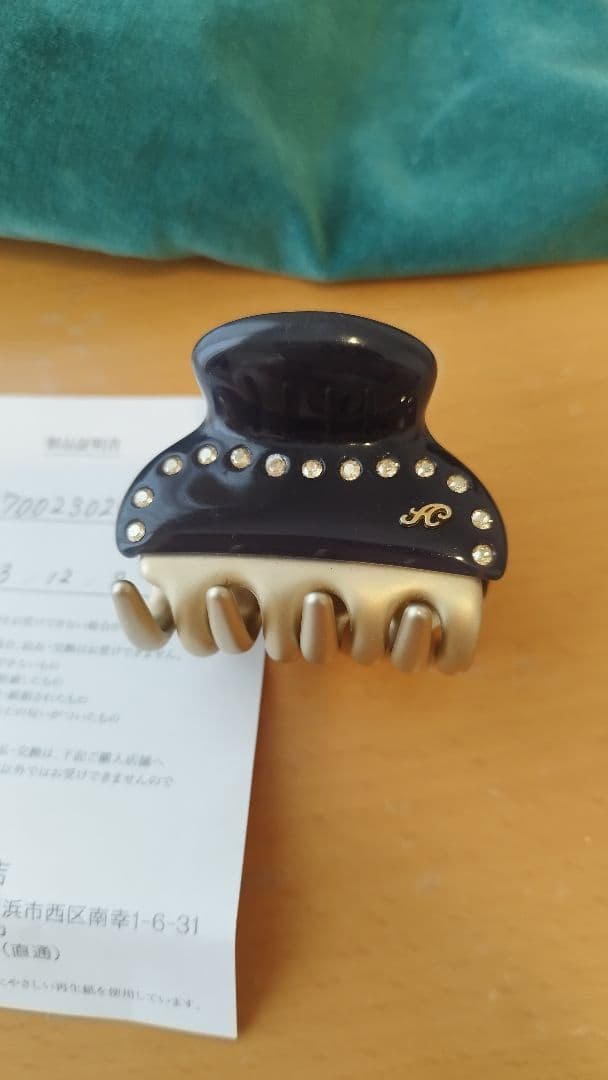 最終値下げacca　ティアラヘアクリップGサイズ　ダークグレー