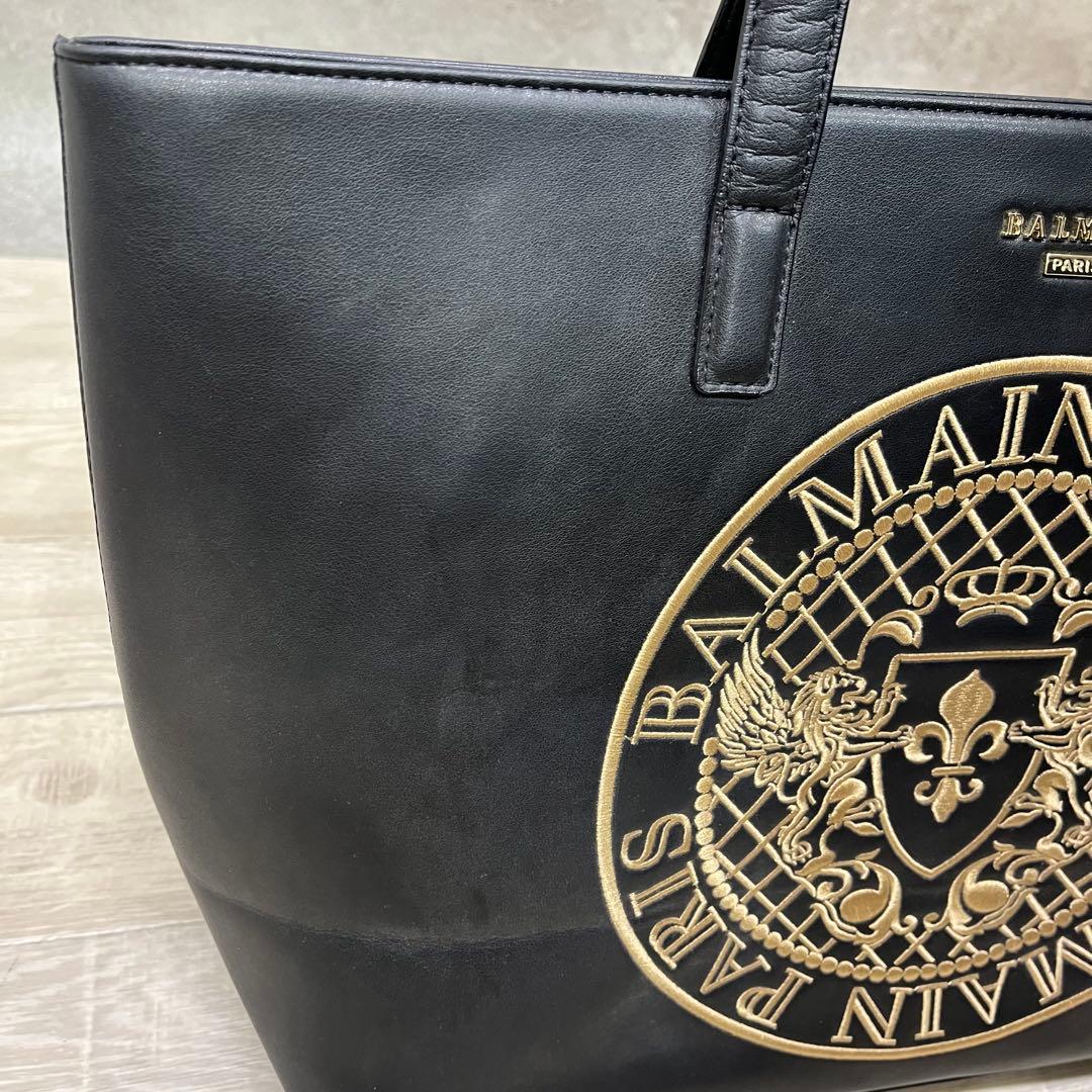 k*b様 BALMAIN バルマン トートバッグ ブラック 黒 【921d822