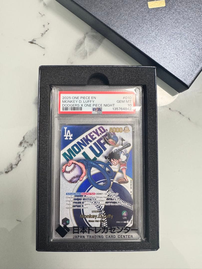 2025年 モンキー・D・ルフィ ドジャース　トレカ GEM MINT