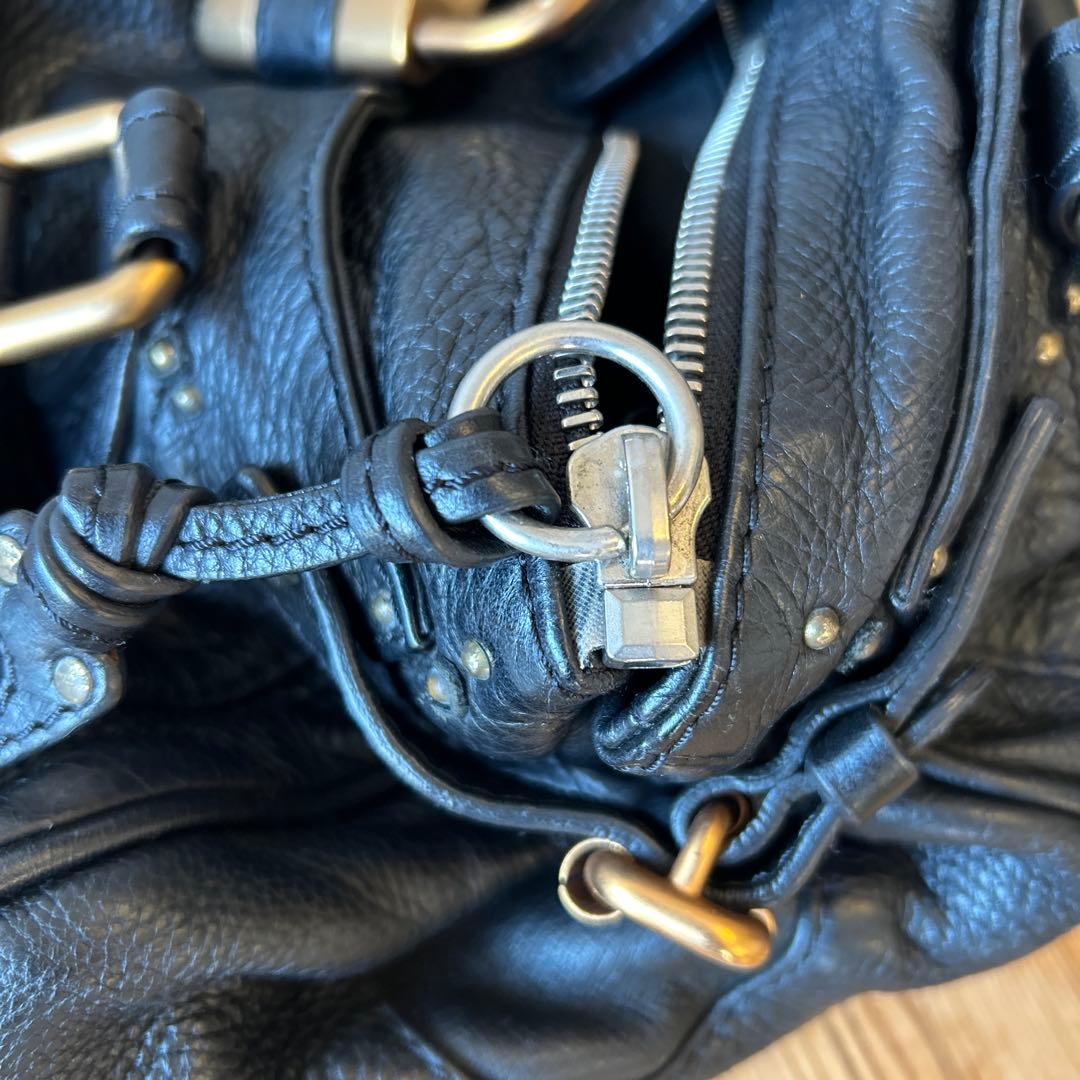 美品　Chloé パディントン　ブラックレザー ハンドバッグ